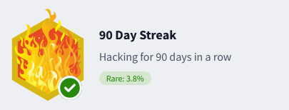 90 Day Streak